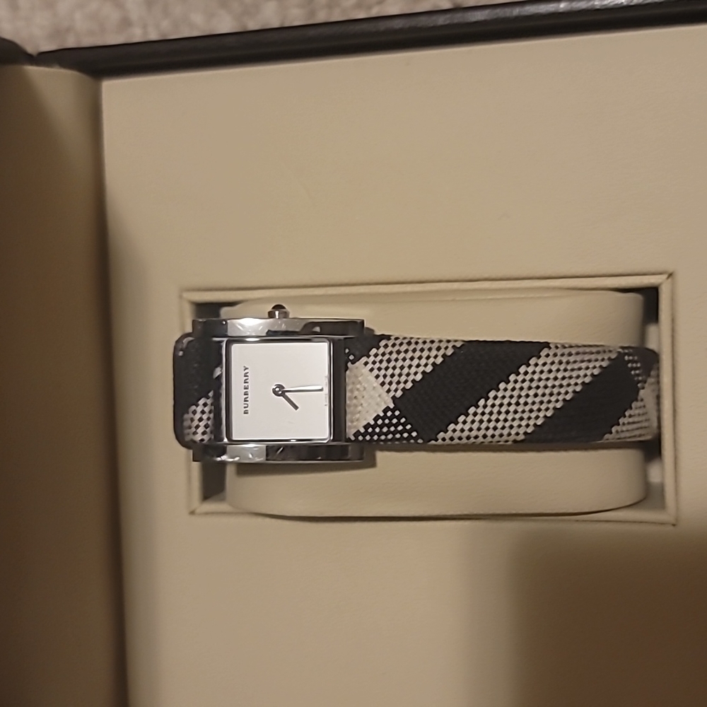 Burberry watch with signature plaid strap